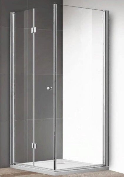 Душевой уголок Cezares ECO-O-ASH-1-80/90-C-Cr, стекло прозрачное