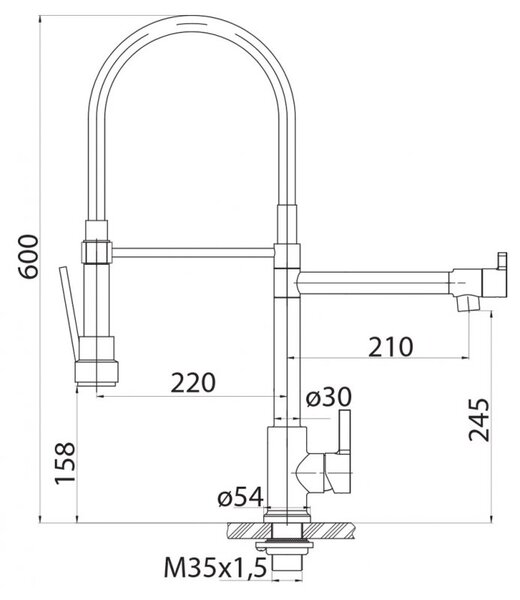 Смеситель для кухни BELBAGNO BB-LAM50-IN Сатин
