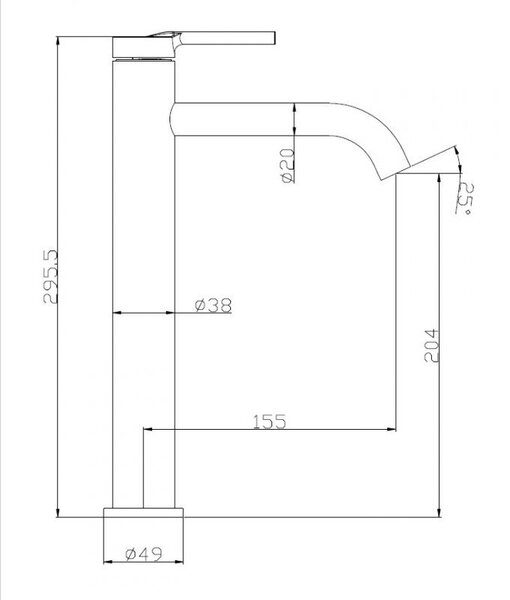 Смеситель для раковины BELBAGNO ETN-LMC2-IN
