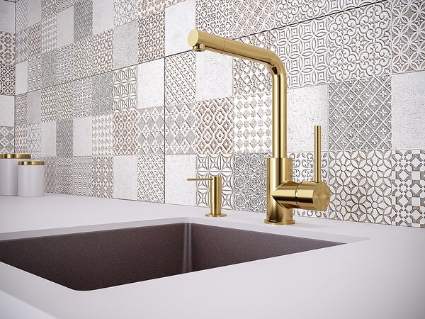 Дозатор для кухни Paulmark DECUS D004-G цвет золото