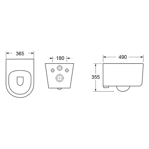 Унитаз TANARO Aria подвесной безободковый  Cerutti SPA CT8910