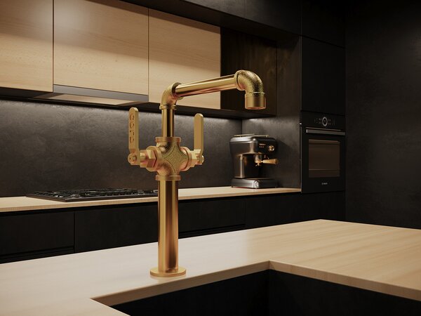 Смеситель для кухни Paulmark Loft Lo226006-G цвет золото