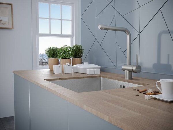 Смеситель для кухни Paulmark Spring Sp212067-SS цвет нержавеющая сталь