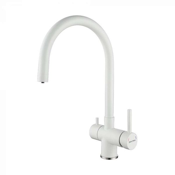 Смеситель для кухни Paulmark Heller He213218-431 цвет белый