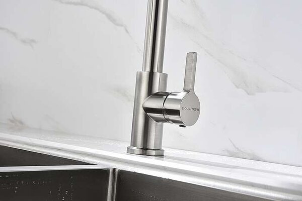 Смеситель для кухни Paulmark Halt Ha214021-Ni цвет никель