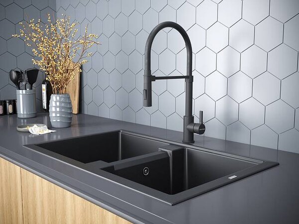 Смеситель для кухни Paulmark Halt Ha214021-401 цвет антрацит
