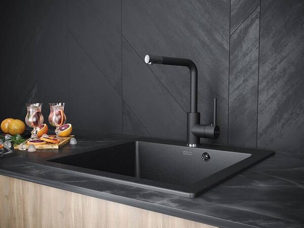 Смеситель для кухни Paulmark Honner Ho212018-418 цвет черный