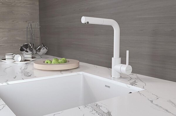 Смеситель для кухни Paulmark Kassel Ka214311-431TW цвет белый