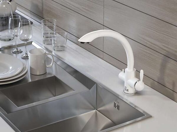 Смеситель для кухни Paulmark Essen Es213001-431 цвет белый