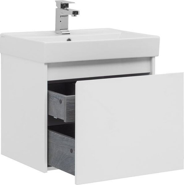 Тумба с раковиной Aquanet Nova Lite 60 белый (1 ящик)