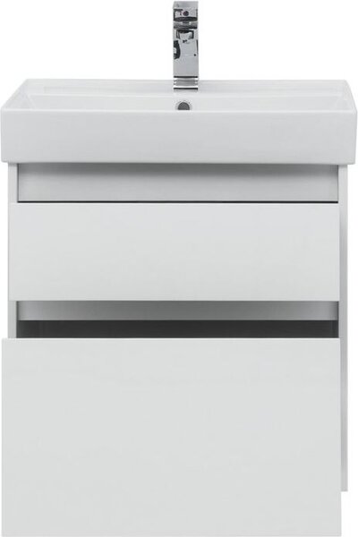 Тумба с раковиной Aquanet Nova Lite 60 белый (2 ящика)