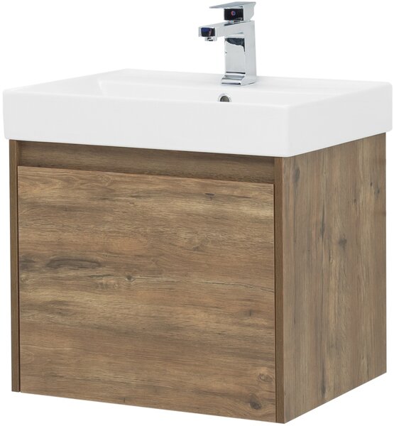 Тумба с раковиной Aquanet Nova Lite 60 дуб рустикальный (1 ящик)