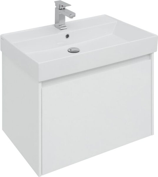 Тумба с раковиной Aquanet Nova Lite 75 белый (1 ящик)