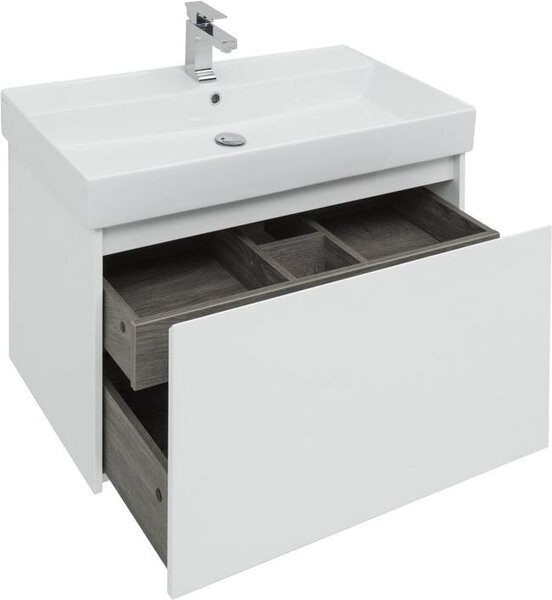Тумба с раковиной Aquanet Nova Lite 90 белый (1 ящик)