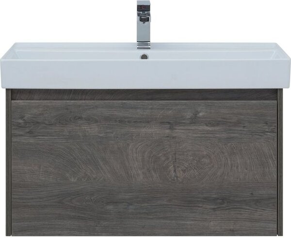 Тумба с раковиной Aquanet Nova Lite 90 дуб рошелье (1 ящик)