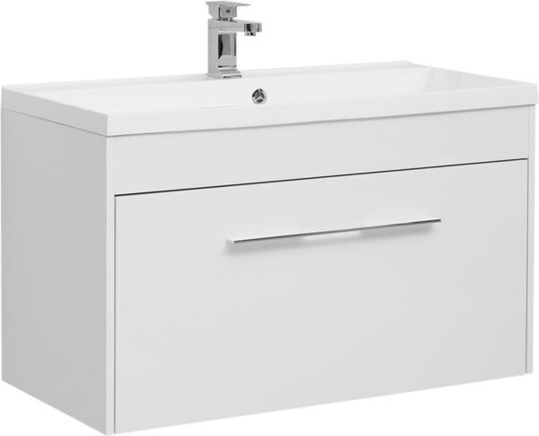 Тумба с раковиной Aquanet Августа 100 белый (раковина Нота 100 NEW)