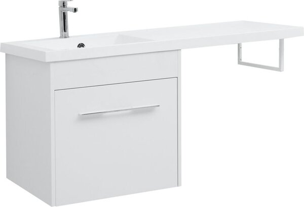 Тумба с раковиной Aquanet Августа 120 L белый