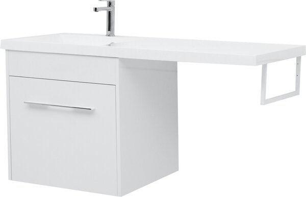 Тумба с раковиной Aquanet Августа 120 L белый
