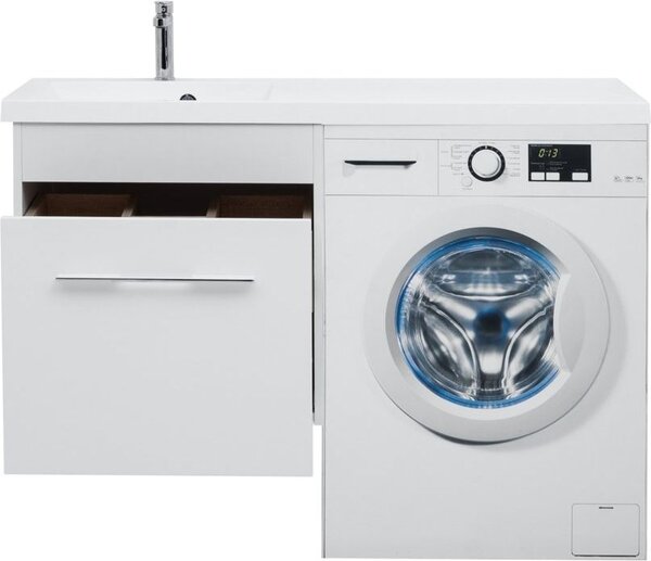 Тумба с раковиной Aquanet Августа 120 L белый