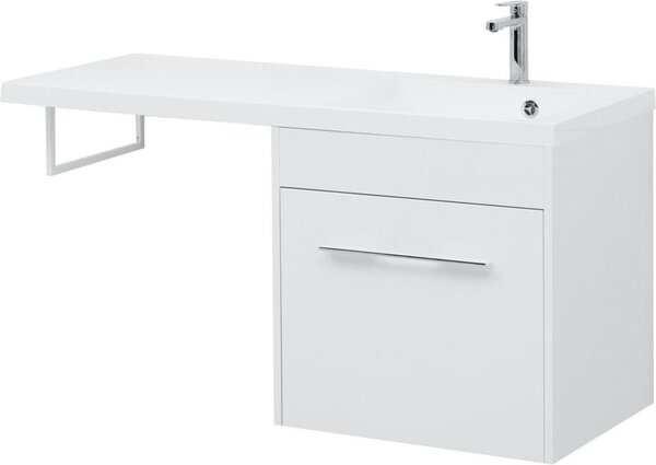 Тумба с раковиной Aquanet Августа 120 R белый