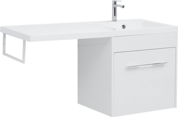 Тумба с раковиной Aquanet Августа 120 R белый