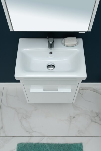 Тумба с раковиной Aquanet Августа 50 (Moduo Slim) белый