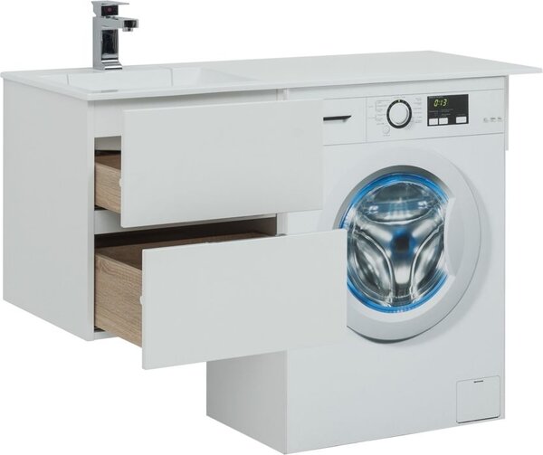 Тумба с раковиной Aquanet Алвита 120 L белый
