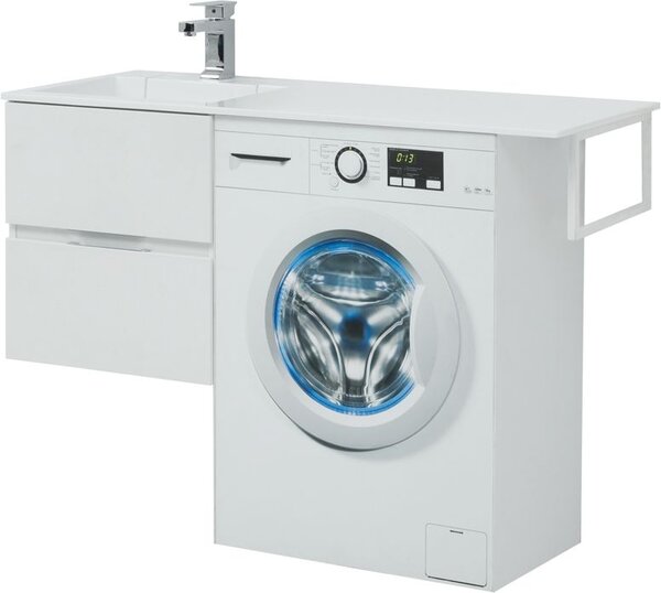 Тумба с раковиной Aquanet Алвита 120 L белый