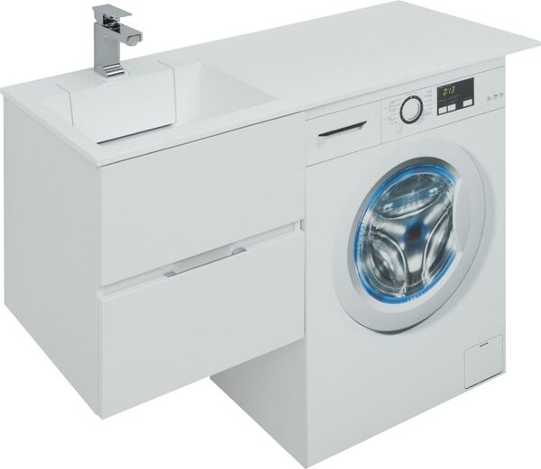 Тумба с раковиной Aquanet Алвита 120 L белый