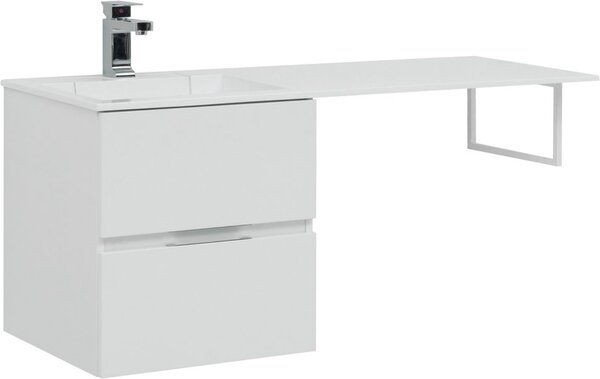 Тумба с раковиной Aquanet Алвита 120 L белый