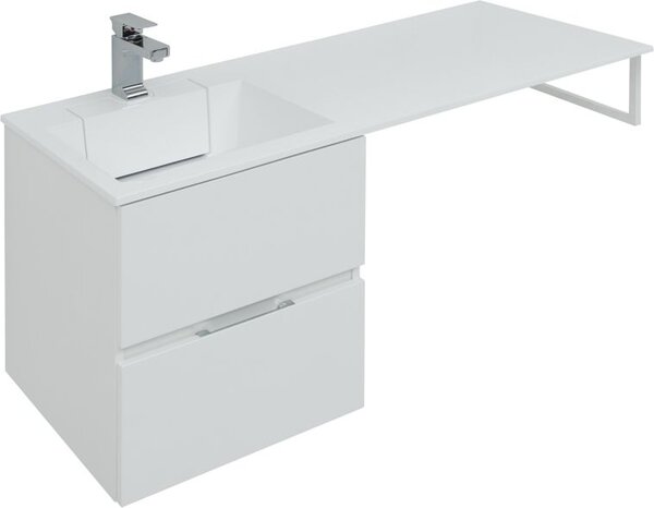 Тумба с раковиной Aquanet Алвита 120 L белый