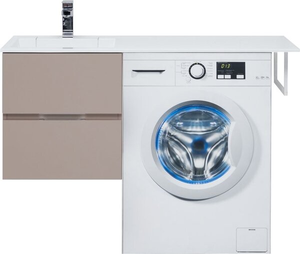 Тумба с раковиной Aquanet Алвита 120 L капучино