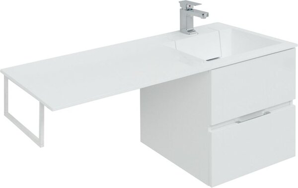 Тумба с раковиной Aquanet Алвита 120 R белый