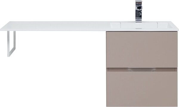 Тумба с раковиной Aquanet Алвита 120 R капучино