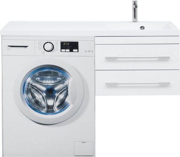 Тумба с раковиной Aquanet Верона 120 R белый (подвесная, 2 ящика)