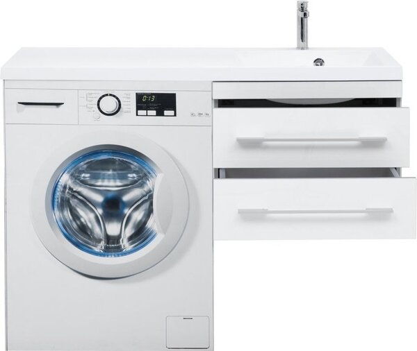 Тумба с раковиной Aquanet Верона 120 R белый (подвесная, 2 ящика)