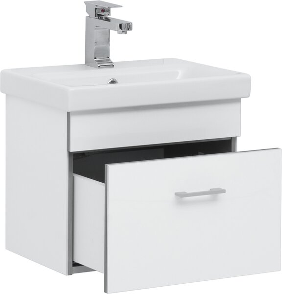 Тумба с раковиной Aquanet Верона 50 (Moduo Slim) белый
