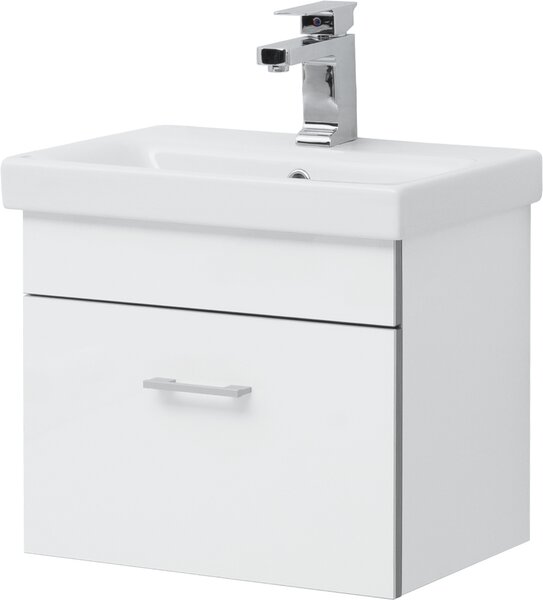 Тумба с раковиной Aquanet Верона 50 (Moduo Slim) белый