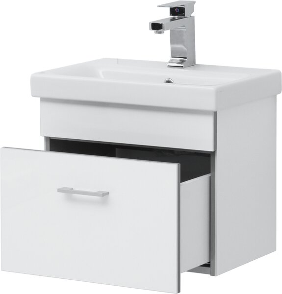 Тумба с раковиной Aquanet Верона 50 (Moduo Slim) белый
