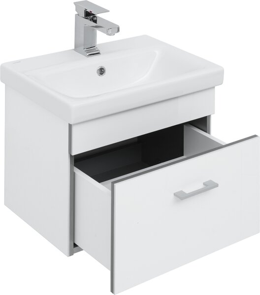 Тумба с раковиной Aquanet Верона 50 (Moduo Slim) белый