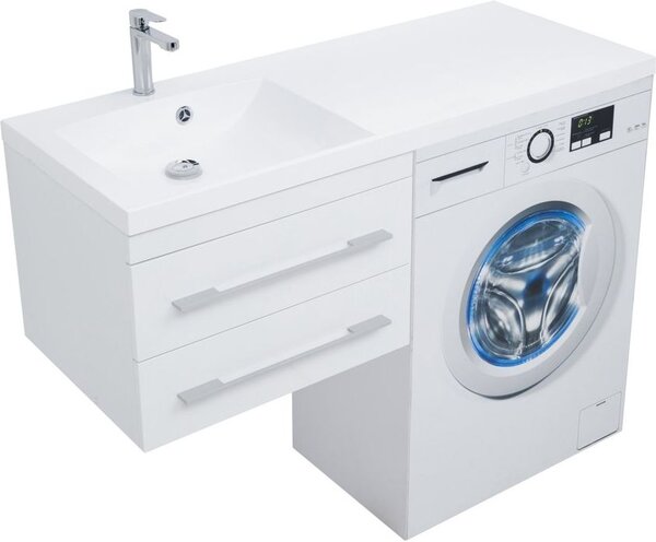 Тумба с раковиной Aquanet Нота 120 L белый