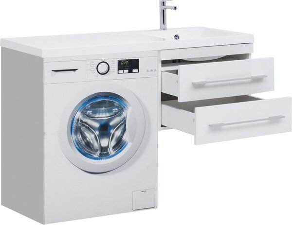 Тумба с раковиной Aquanet Нота 120 R белый