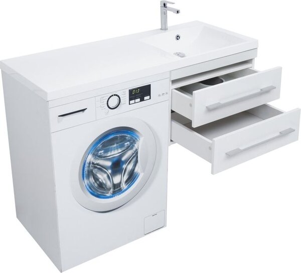 Тумба с раковиной Aquanet Нота 120 R белый