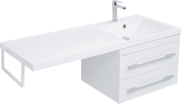 Тумба с раковиной Aquanet Нота 120 R белый