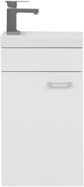Тумба с раковиной Aquanet Нота 40 L (Moduo) белый