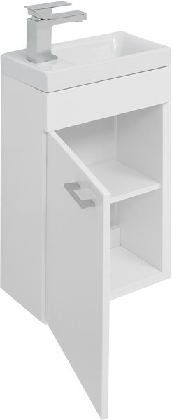 Тумба с раковиной Aquanet Нота 40 L (Moduo) белый