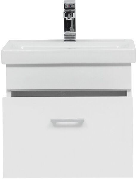 Тумба с раковиной Aquanet Нота 50 (Moduo Slim) белый
