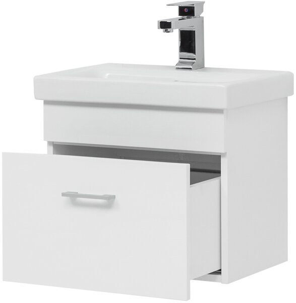 Тумба с раковиной Aquanet Нота 50 (Moduo Slim) белый