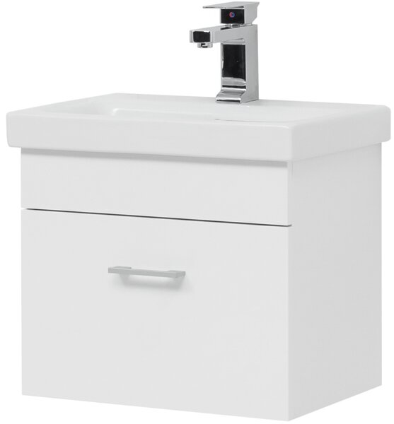 Тумба с раковиной Aquanet Нота 50 (Moduo Slim) белый
