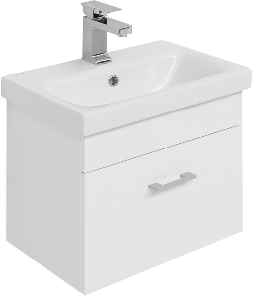 Тумба с раковиной Aquanet Нота 50 (Moduo Slim) белый